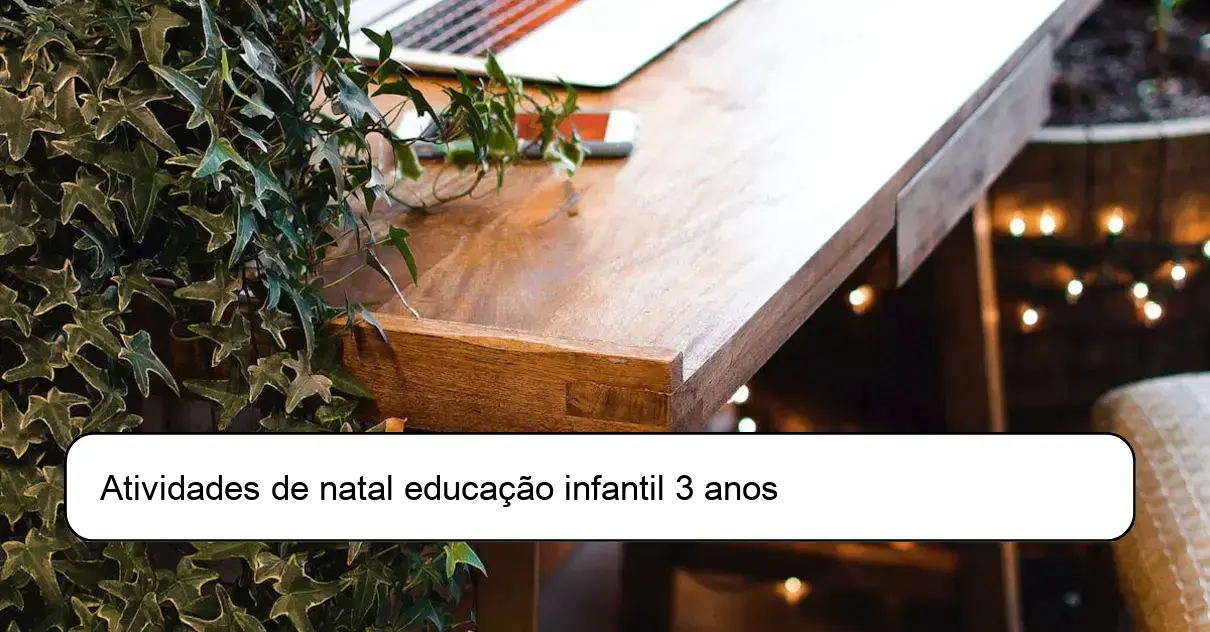 Atividades de natal educação infantil 3 anos