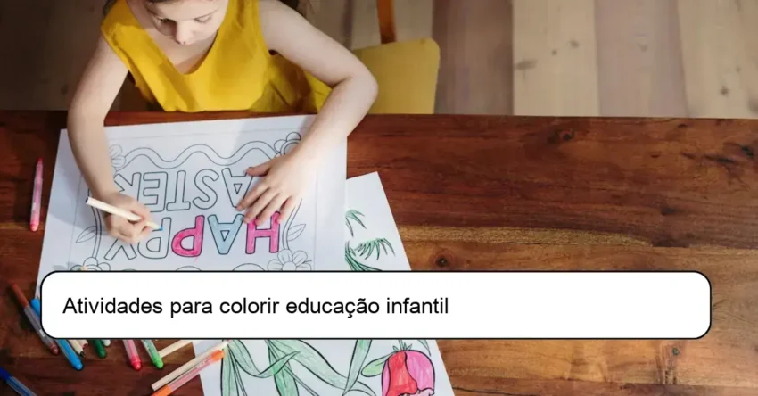 Atividades para colorir educação infantil