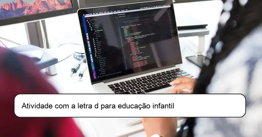 Atividade com a letra d para educação infantil