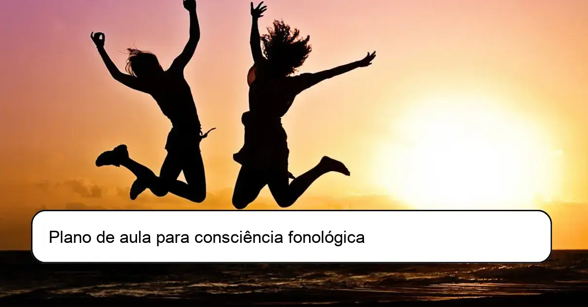 Plano de aula para consciência fonológica