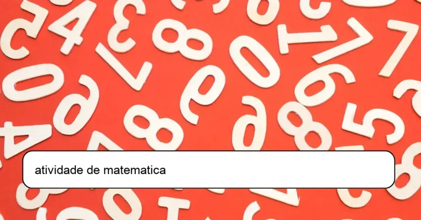 atividade de matematica