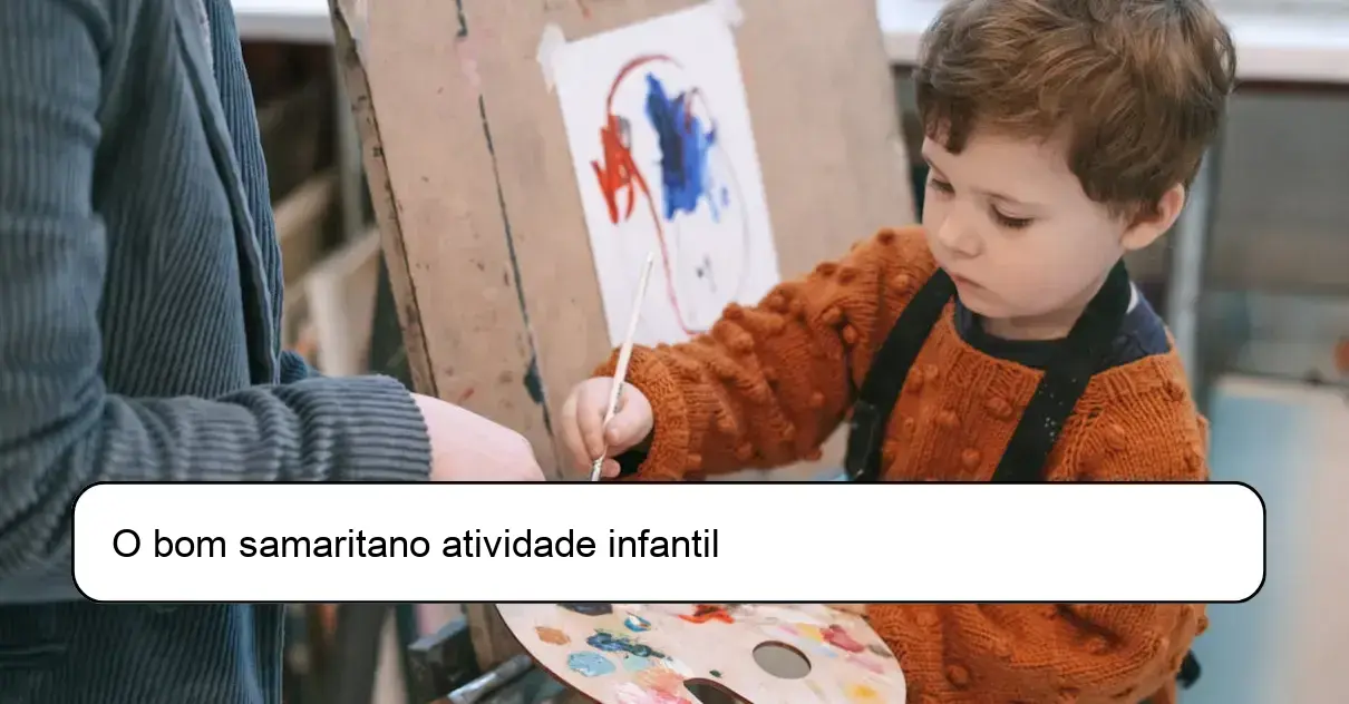 O bom samaritano atividade infantil