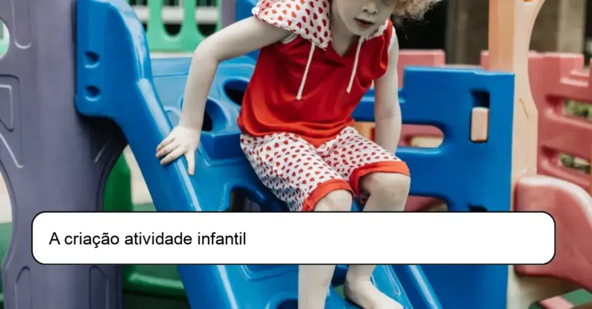 A criação atividade infantil