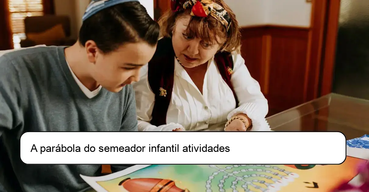 A parábola do semeador infantil atividades