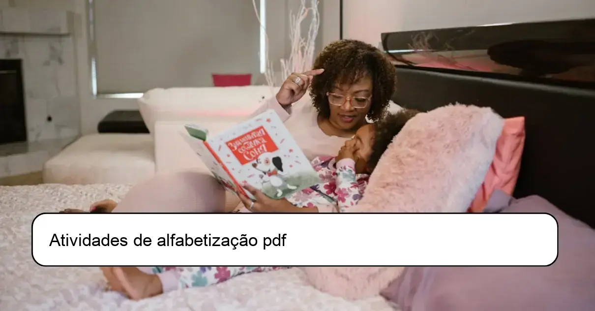 Atividades de alfabetização pdf