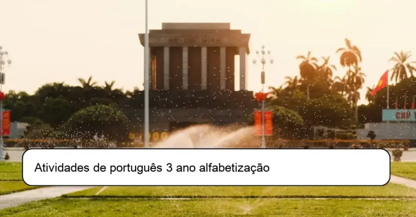 Atividades de português 3 ano alfabetização