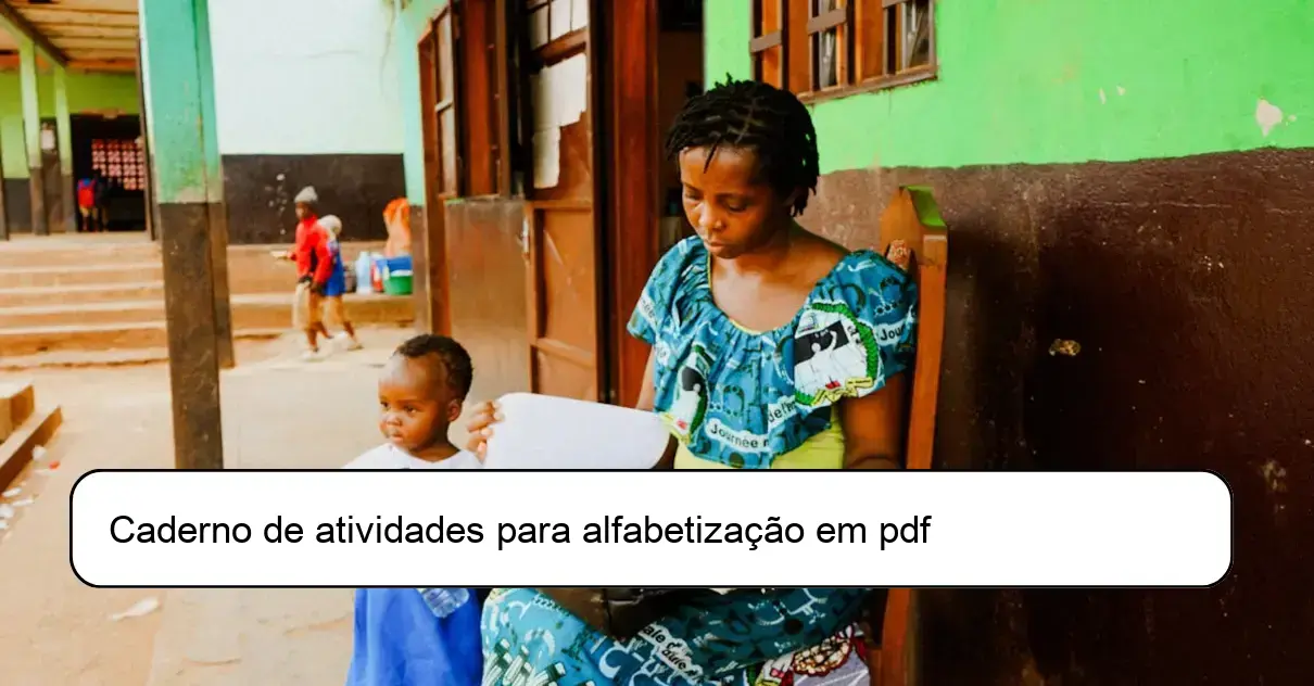 Caderno de atividades para alfabetização em pdf