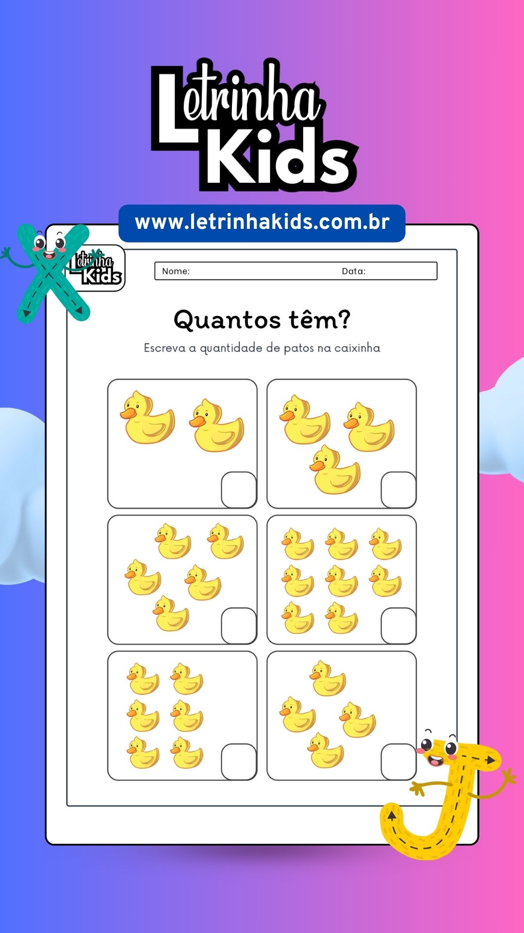 Atividades de pintura dirigida para educação infantil