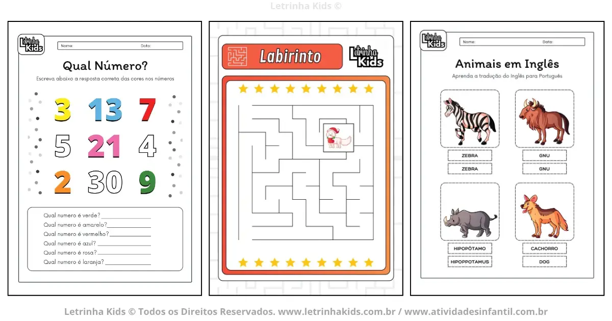 apostila mais cores com atividades para educacao infantil em pdf