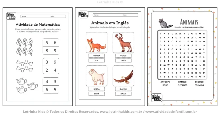 Apostila atividades de alfabetização para educação infantil 5 anos