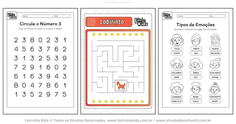 Apostila com atividades para alfabetizar alunos com TDAH: Atividades para imprimir [PDF]