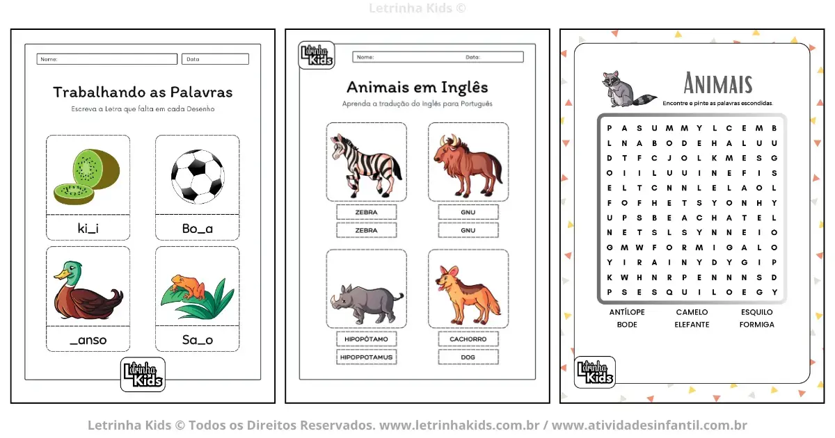 apostila atividades construtivista educacao infantil