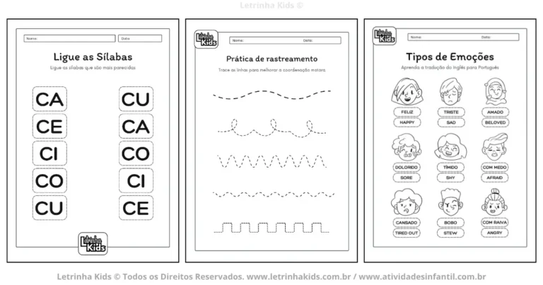 Apostila de atividades para alfabetização: Síndrome de Down para crianças [PDF]