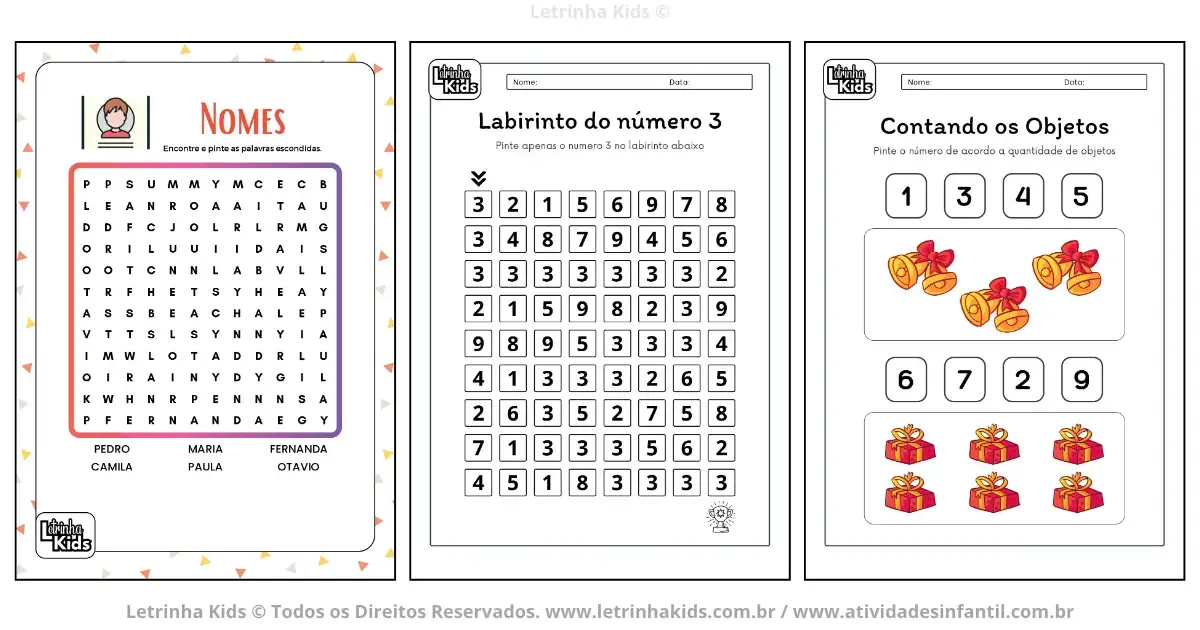 apostila de atividades para educacao infantil 9 anos para imprimir