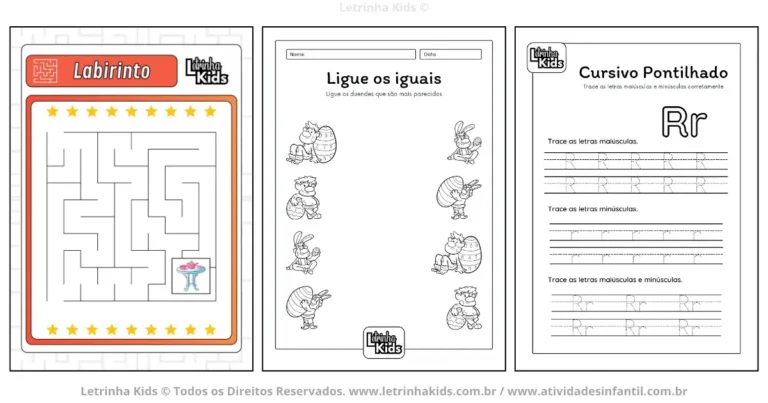 Apostila de atividades pré 1 e 2 para baixar