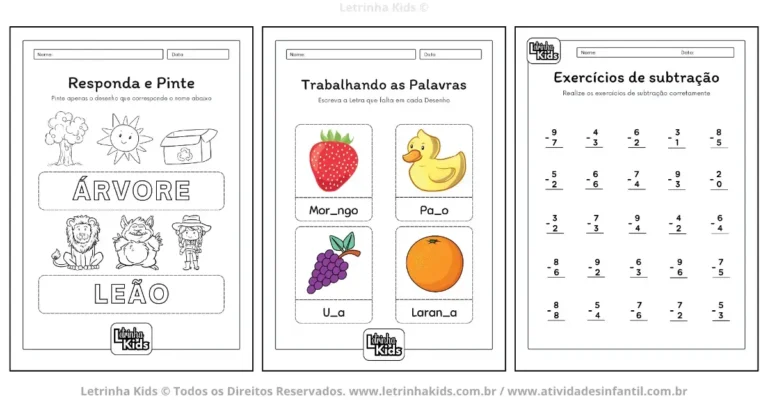 Apostila em PDF: atividades EBD infantil