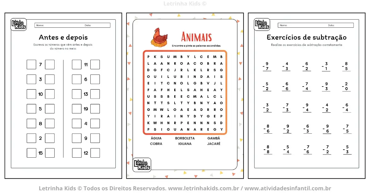 baixar apostila atividades educacao infantil 3 anos