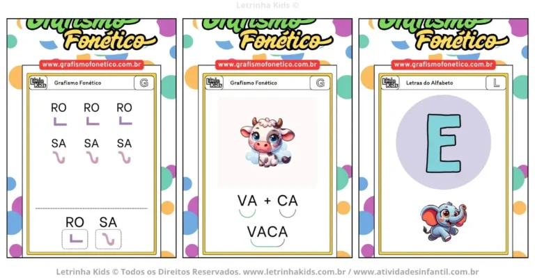Kit fichas de leitura para crianças de 5 a 8 anos